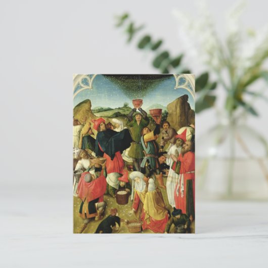 Ansammlung der Manna Postkarte (Stehend Vorderseite)