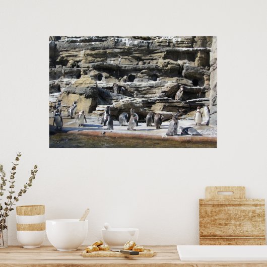 Ansammlung der Pinguine Poster (Küche)