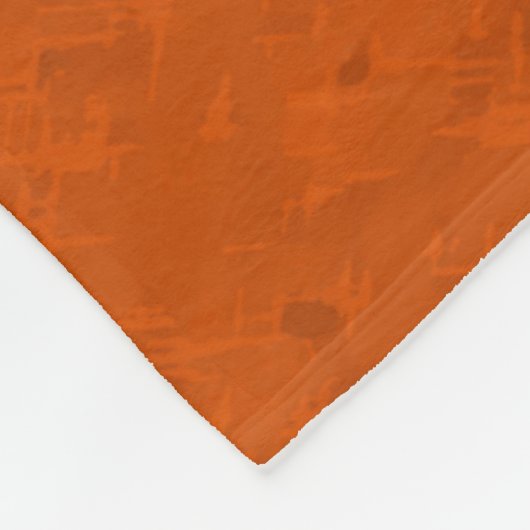 Ansammlung der Vogelzuführung Herbstorange Fleecedecke (Ecke)