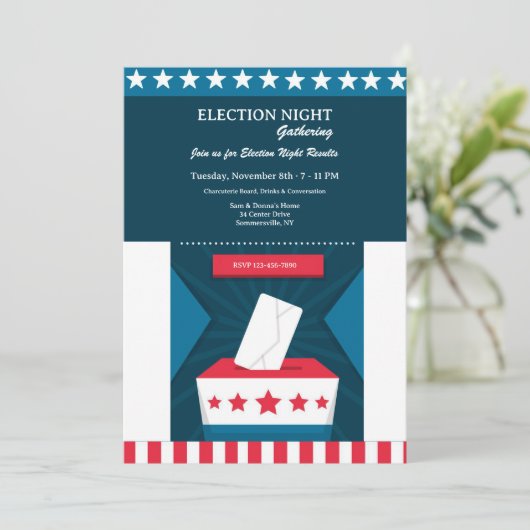 Ansammlung der Wahl Einladung (Stehend Vorderseite)