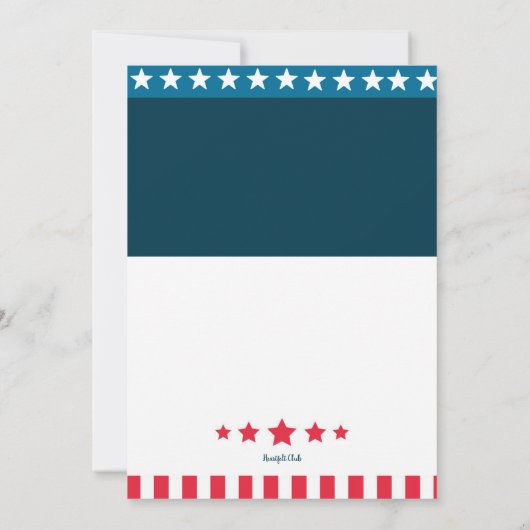 Ansammlung der Wahl Einladung (Rückseite)