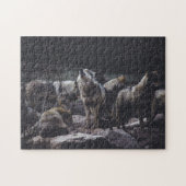 Ansammlung des Wolf-Packs Puzzle (Horizontal)