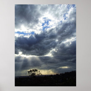 Ansammlung des Wolkenplakats Poster