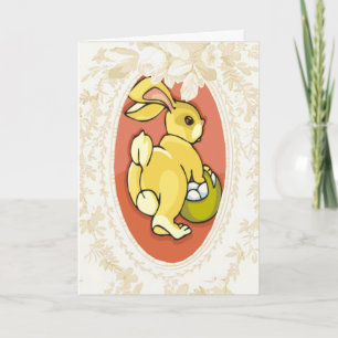 Ansammlung Eier Bunny Ostercard Feiertagskarte