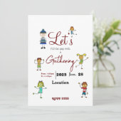 Ansammlung Einladung (Stehend Vorderseite)