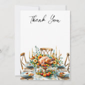 Ansammlung Erntedank Abendessen Einladung (Rückseite)