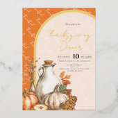 Ansammlung Erntedank Abendessen Folieneinladung (Vorderseite)