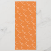 Ansammlung Erntedank Abendessen Menükarte (Rückseite)