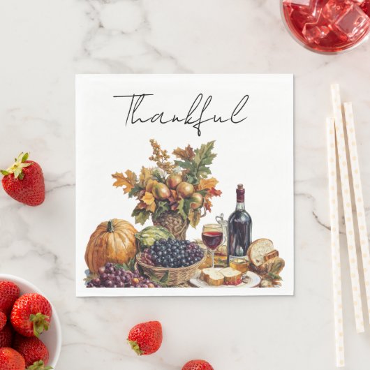 Ansammlung Erntedank Abendessen Serviette (Beispiel)