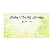 Ansammlung Floral Border Label (Vorne)