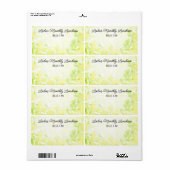 Ansammlung Floral Border Label (Vorne)