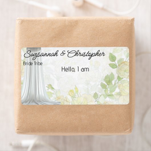 Ansammlung Floral Border Label (Insitu)