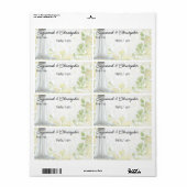 Ansammlung Floral Border Label (Vorne)