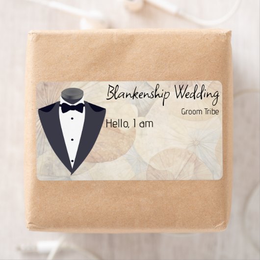 Ansammlung Floral Border Label (Insitu)