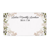 Ansammlung Floral Border Label (Vorne)
