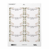 Ansammlung Floral Border Label (Vorne)
