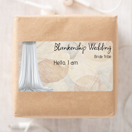 Ansammlung Floral Border Label (Insitu)