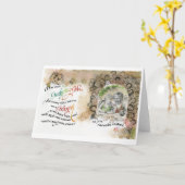 Ansammlung Gott/Oma, geklappte Grußkarte, 5"x7" Karte (Gelbe Blume)