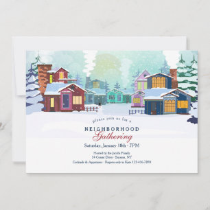 Ansammlung im Winter Einladung