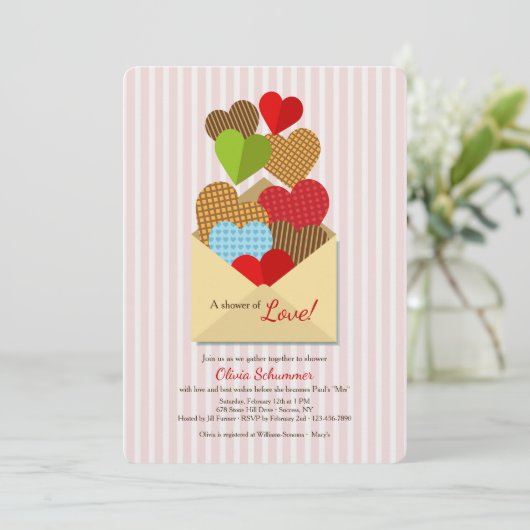 Ansammlung Liebe Einladung (Stehend Vorderseite)