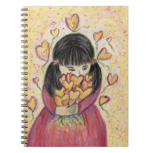 Ansammlung Liebe Hearts Art Journal Notizblock