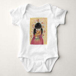 Ansammlung Liebe Herz Art One-Piece Bodysuit Baby Strampler