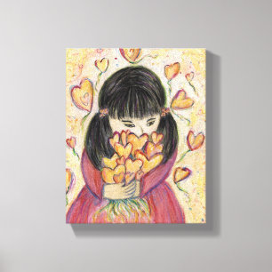 Ansammlung Liebe Herz Malerei Leinwand Drucken