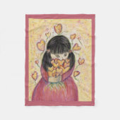 Ansammlung Liebe Herz Soft Fleece Babyschuh (Vorderseite)