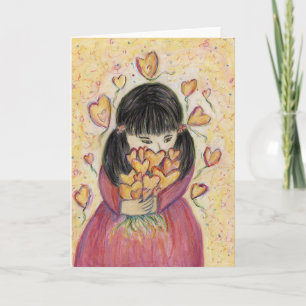 Ansammlung Liebe Herzlich Willkommen auf der Kunst Feiertagskarte