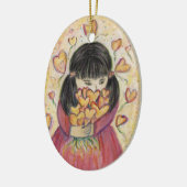 Ansammlung Liebe Herzlich Willkommen bei einem Ges Keramik Ornament (Links)