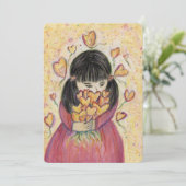 Ansammlung Liebe Herzt farbenfrohe Einladungen (Stehend Vorderseite)