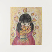 Ansammlung Liebe Hört Kunsttapestry Wand hängen Wandteppich (Vorderseite)