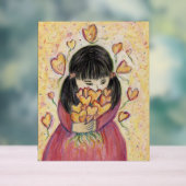 Ansammlung Liebe Hört Kunstwerk Druckzeichen Acrylschild (Neutral)