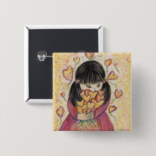 Ansammlung Liebe Hört Taste Lapel Pins Button (Vorne & Hinten)