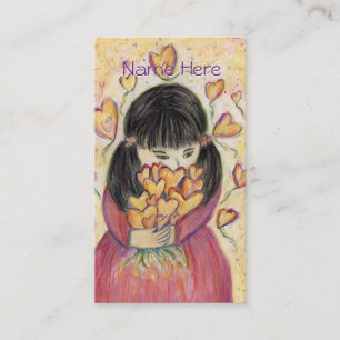 Ansammlung Liebe Kunst Business Card Visitenkarte