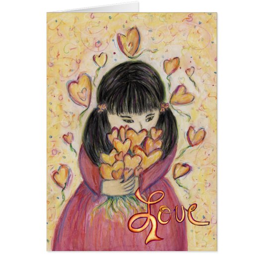 Ansammlung Liebe Kunst Gruß Mitteilungskarten (Vorne)