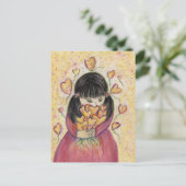 Ansammlung Liebe Warte Custom Art Note Postkarte (Stehend Vorderseite)