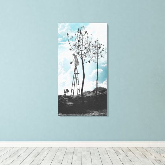 Ansammlung Pine Cones Leinwanddruck (Insitu (Holzboden))