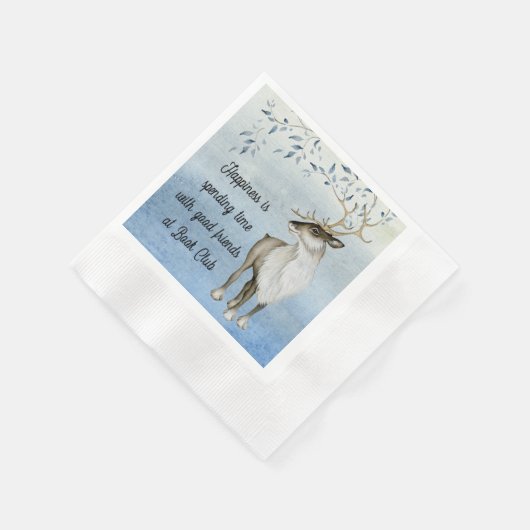 Ansammlung Rentierfreunde Serviette (Ecke)