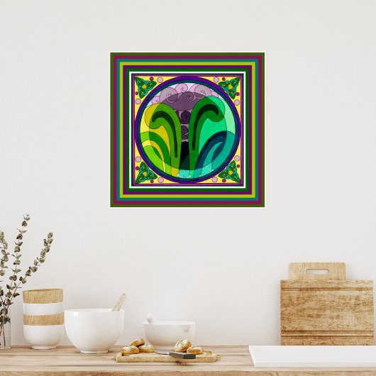 Ansammlung Storm Print Poster (Küche)