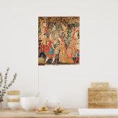 Ansammlung Trauben, Einzelheiten der Traubenernte Poster (Küche)