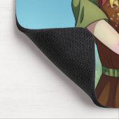 Ansammlung von Blume mit einem Drachen Mousepad (Ecke)