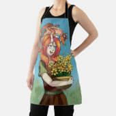 Ansammlung von Blume mit einem Drachen Schürze (InSitu)