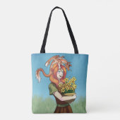 Ansammlung von Blume mit einem Drachen Tasche (Rückseite)