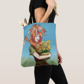 Ansammlung von Blume mit einem Drachen Tasche (Von Nahem)