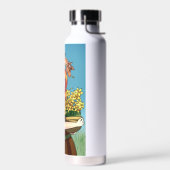 Ansammlung von Blume mit einem Drachen Trinkflasche (Links)