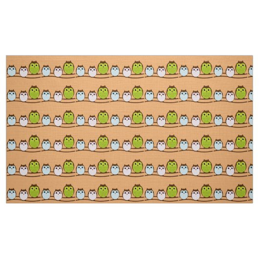 Ansammlung von Eulen Stoff (Fat Quarter (45,7 x 55,9 cm))