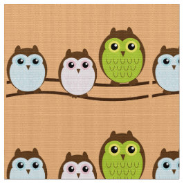 Ansammlung von Eulen Stoff