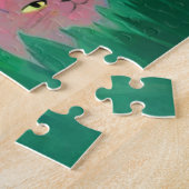 Ansammlung von Katzen in einem schattigen Waldlade Puzzle (Seite)