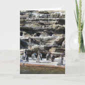 Ansammlung von Pinguinen Karte (Vorderseite)